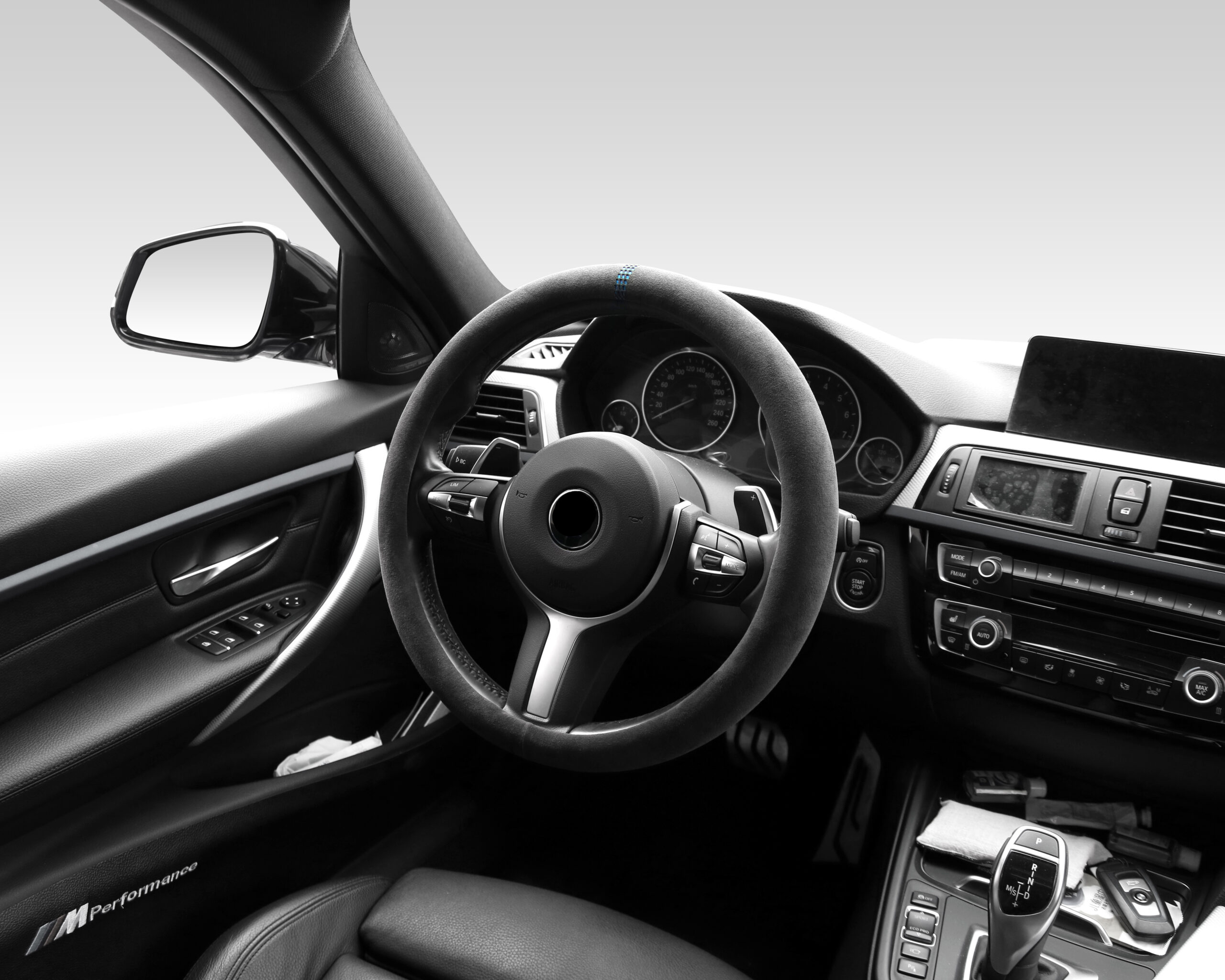 S-Tetic® Alcantara Lenkradbezug | Racing Blue | Blaue 12-Uhr Markierung – Bild 2